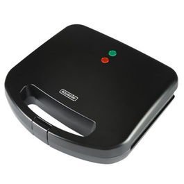 Bourgini Grill Sandwichera Maket XL 800W, Placas Antiadherentes 16x27 cm, 60% Más Grande, Termostato y Asa Fría