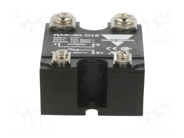 CARLO GAVAZZI RA6050-D16 Relé de semiconductor monofásico 50A 24-690VAC