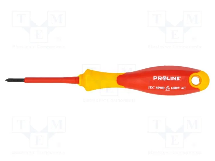 PROLINE Destornillador aislado Phillips PH0 60mm PROLINE Destornillador aislado Phillips PH0 60mm