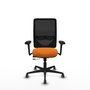 PIQUERAS Y CRESPO Silla de oficina Zulema Naranja y Negro