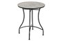 DKD Home Decor Mesa Terraza y Jardín Multicolor Negro Metal Cerámica 60x60x72 cm