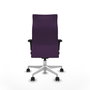 PIQUERAS Y CRESPO Sillón Albacete Morado con Mecanismo Sincro y Base Blanca