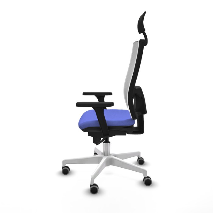 PIQUERAS Y CRESPO Silla de oficina Horna con mecanismo Sincro, Azul claro y Blanco PIQUERAS Y CRESPO Silla de oficina Horna con mecanismo Sincro, Azul claro y Blanco