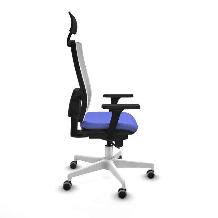 PIQUERAS Y CRESPO Silla de oficina Horna con mecanismo Sincro, Azul claro y Blanco PIQUERAS Y CRESPO Silla de oficina Horna con mecanismo Sincro, Azul claro y Blanco