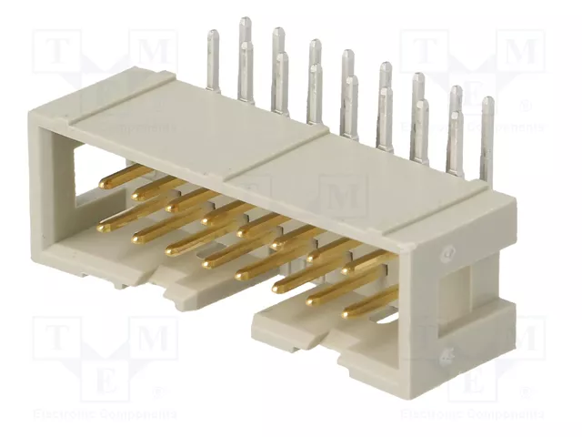 HARTING Conector IDC Macho de 16 Pines Angular 90° THT