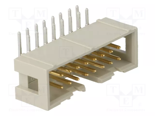 HARTING Conector IDC Macho de 16 Pines Angular 90° THT