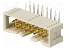 HARTING Conector IDC Macho de 16 Pines Angular 90° THT