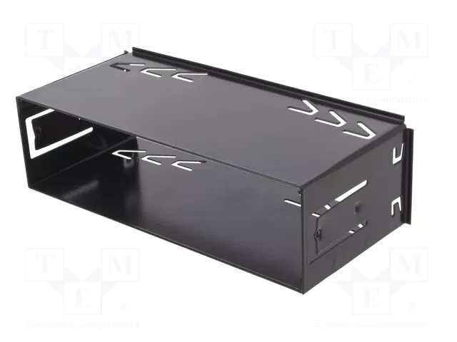 4CARMEDIA Semi-bastidor de montaje para radio Blaupunkt 1 DIN, Negro