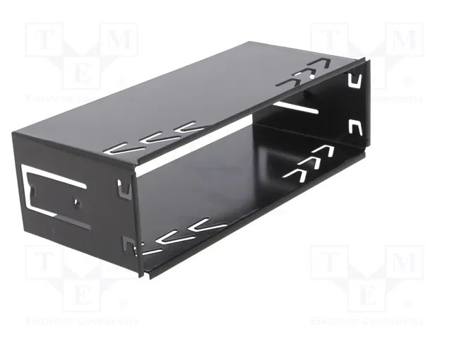 4CARMEDIA Semi-bastidor de montaje para radio Blaupunkt 1 DIN, Negro