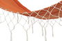 DKD Home Decor Hamaca Terraza Y Jardin Naranja Poliester Algodon Pino 255 x 80 x 28 cm