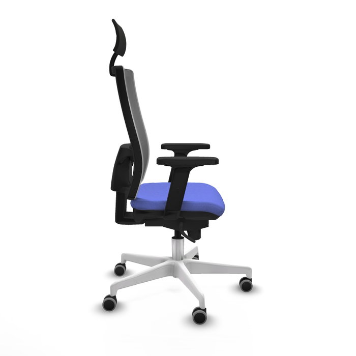 PIQUERAS Y CRESPO Silla de oficina Horna con mecanismo Sincro, Azul claro y Gris PIQUERAS Y CRESPO Silla de oficina Horna con mecanismo Sincro, Azul claro y Gris
