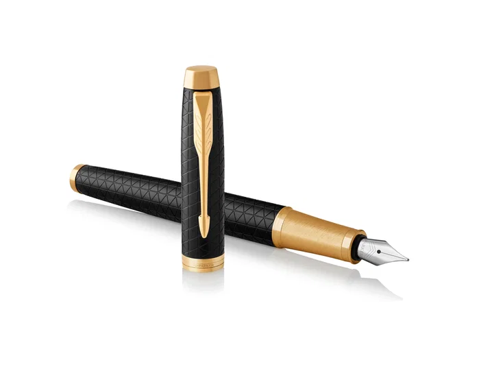 Parker IM Premium Black Gold punta fina negra