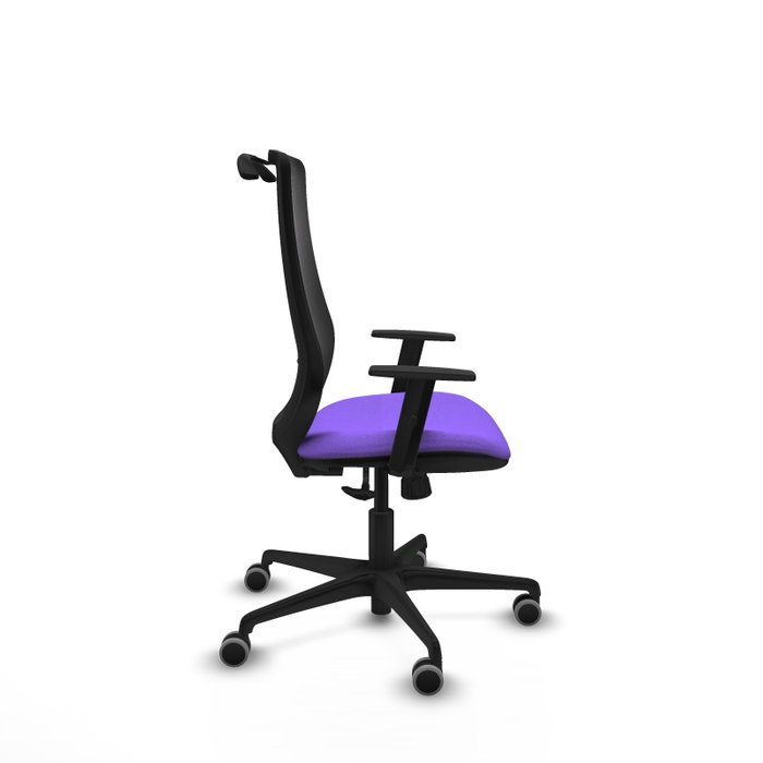 PIQUERAS Y CRESPO Silla de oficina Mardos con mecanismo Sincro, Lila y Negro PIQUERAS Y CRESPO Silla de oficina Mardos con mecanismo Sincro, Lila y Negro