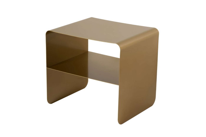 Hanah Home Mesa Lateral SHB-013-A Metal Dorado 45 x 56 x 52 cm