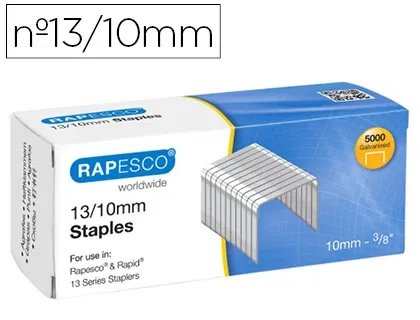 Rapesco 13/10 Grapas Galvanizadas Caja de 5000 Unidades Rapesco 13/10 Grapas Galvanizadas Caja de 5000 Unidades
