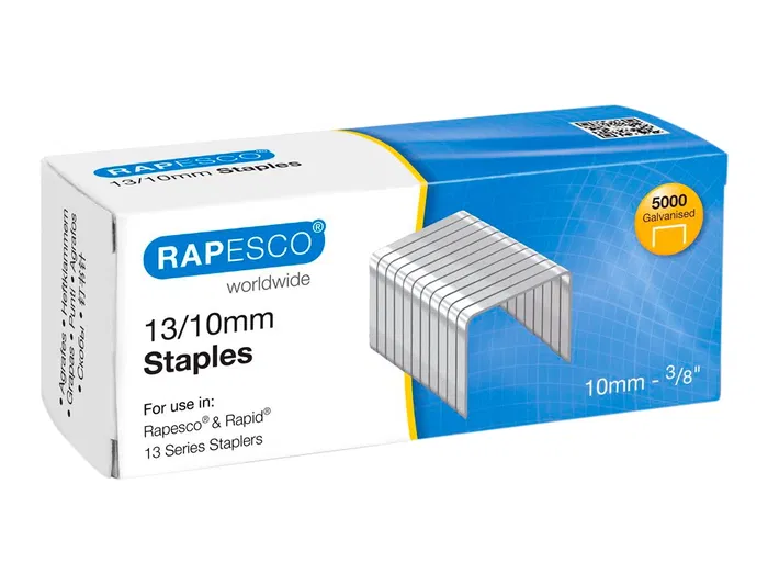 Rapesco 13/10 Grapas Galvanizadas Caja de 5000 Unidades Rapesco 13/10 Grapas Galvanizadas Caja de 5000 Unidades