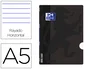 Oxford Libreta escolar Openflex tapa flexible Optik Paper 48 hojas DIN A5 negro