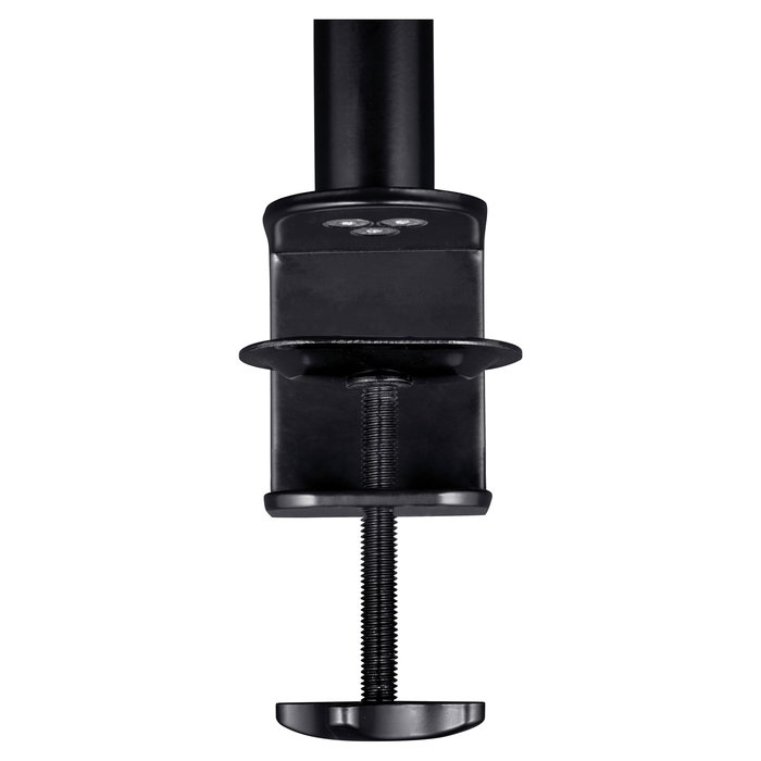 Trust GXT 1120 Mara Brazo Dual para Monitores - Soporte de Abrazadera para 2 Pantallas hasta 32" (81.3 cm) y 16 kg, Ajuste de Altura e Inclinación, Negro