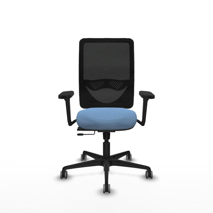 PIQUERAS Y CRESPO Silla de oficina Zulema con mecanismo Sincro/Traslack, Azul cielo y Negro PIQUERAS Y CRESPO Silla de oficina Zulema con mecanismo Sincro/Traslack, Azul cielo y Negro