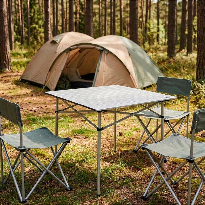 Aktive Camping Mesa de camping plegable de aluminio Aktive Camping Mesa de camping plegable de aluminio