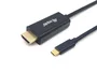 Equip Adaptador de Cable USB-C a HDMI 4K@30Hz 3m, 3840x2160, Plug and Play, Conectores Chapados en Oro, Ref. 133413