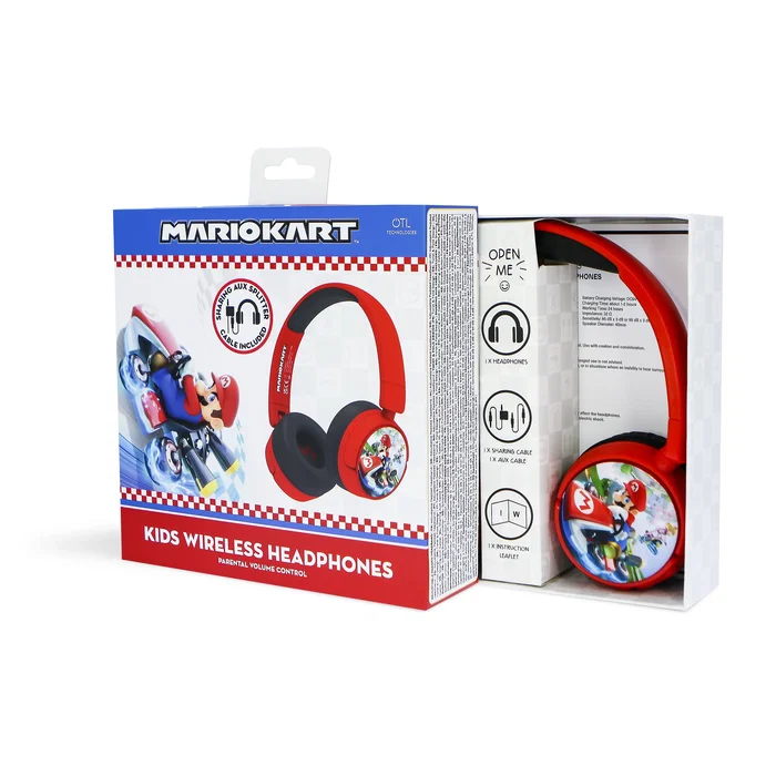 OTL Technologies Super Mario Mario Kart Auriculares Inalámbricos y Alámbricos Rojo OTL Technologies Super Mario Mario Kart Auriculares Inalámbricos y Alámbricos Rojo