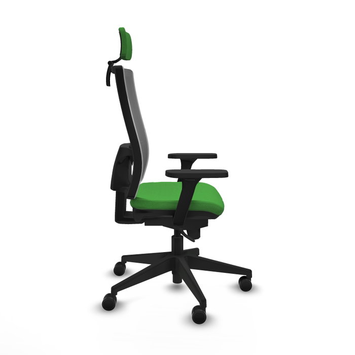 PIQUERAS Y CRESPO Silla de oficina Horna con mecanismo Sincro, Verde y Gris PIQUERAS Y CRESPO Silla de oficina Horna con mecanismo Sincro, Verde y Gris