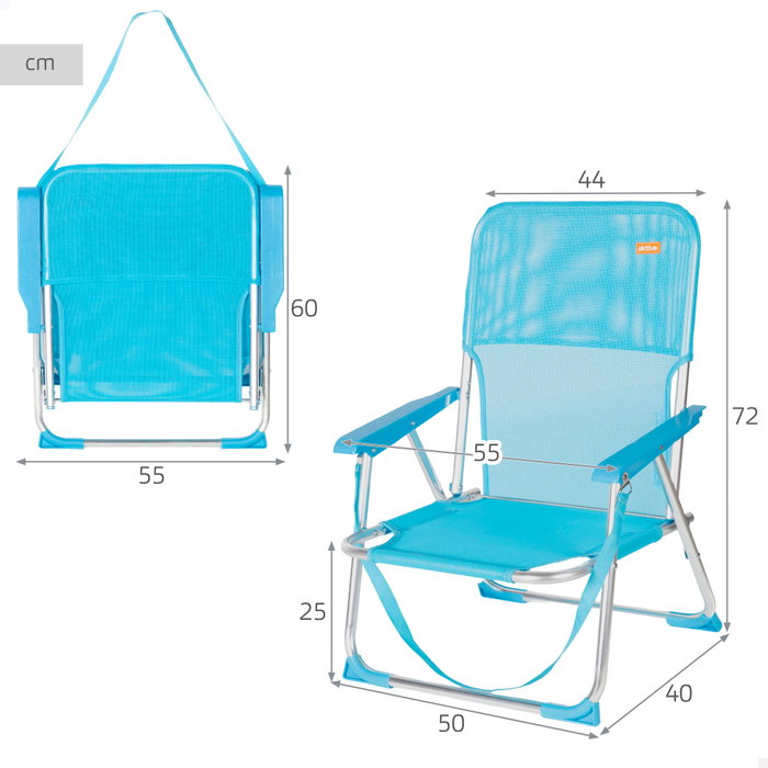 AKTIVE-SILLA PLEG ALU FIJA 44X