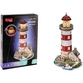 Explora Sciences AAAOT96582 Puzzle Faro 3D Juego Construcción 72 Piezas A partir de 8 Años
