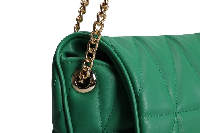 Lucky Bees 1246 Bandolera Verde de Polipiel para Mujer, Elegante y Funcional, Accesorio de Moda