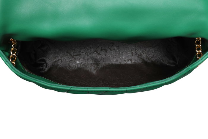 Lucky Bees 1246 Bandolera Verde de Polipiel para Mujer, Elegante y Funcional, Accesorio de Moda