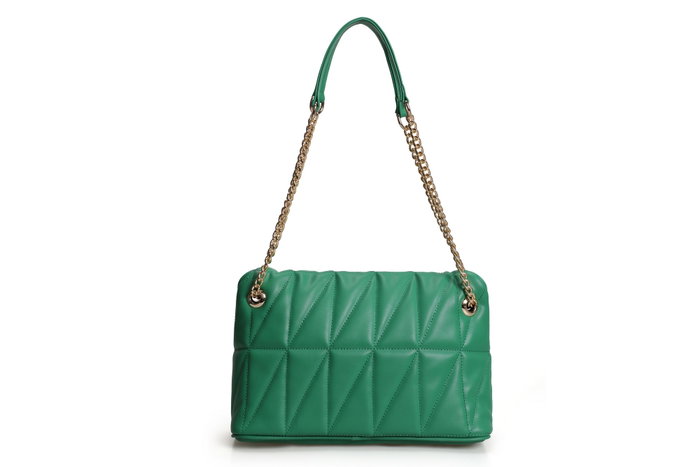Lucky Bees 1246 Bandolera Verde de Polipiel para Mujer, Elegante y Funcional, Accesorio de Moda