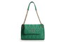 Lucky Bees 1246 Bandolera Verde de Polipiel para Mujer, Elegante y Funcional, Accesorio de Moda