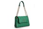 Lucky Bees 1246 Bandolera Verde de Polipiel para Mujer, Elegante y Funcional, Accesorio de Moda