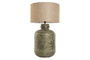 DKD Home Decor Lámpara de Sobremesa de Aluminio Patinado Verde