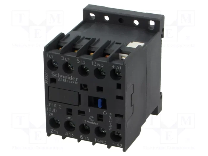 Schneider Electric LP1K1210JD Contactor TeSys K 3-polar 12VDC 12A Schneider Electric LP1K1210JD Contactor TeSys K 3-polar 12VDC 12A