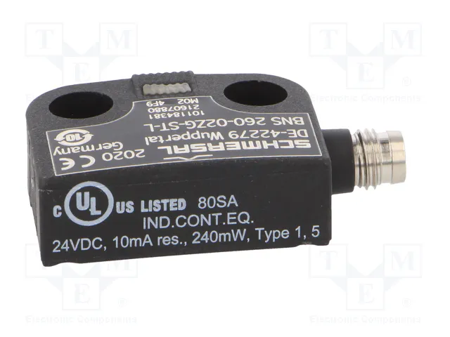 SCHMERSAL BNS 260 Interruptor de seguridad magnético NC x2 IP67