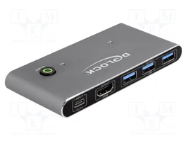 DeLOCK 18647 Conmutador HDMI KVM 8K 60 Hz con USB 5 Gbps