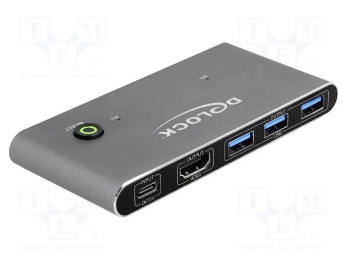 DeLOCK 18647 Conmutador HDMI KVM 8K 60 Hz con USB 5 Gbps DeLOCK 18647 Conmutador HDMI KVM 8K 60 Hz con USB 5 Gbps