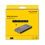 DeLOCK HDMI KVM Switch 8K 60 Hz con USB 5 Gbps, 7680 x 4320, 3 puertos HDMI, Antracita