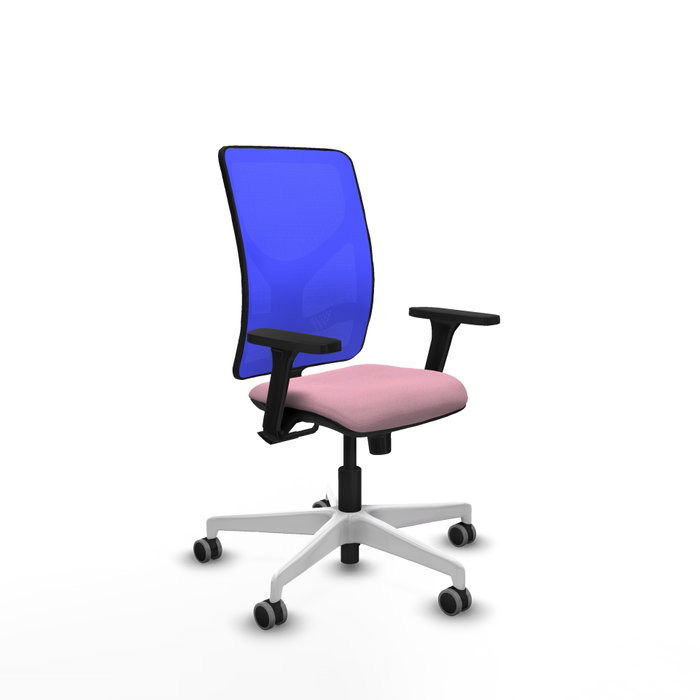 PIQUERAS Y CRESPO Silla de oficina Motilla Rosa y Azul con mecanismo Sincro PIQUERAS Y CRESPO Silla de oficina Motilla Rosa y Azul con mecanismo Sincro