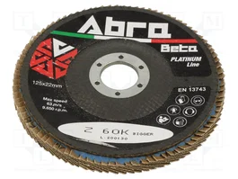 ABRA BETA Disco de lijado panelada de 125mm y grano 60