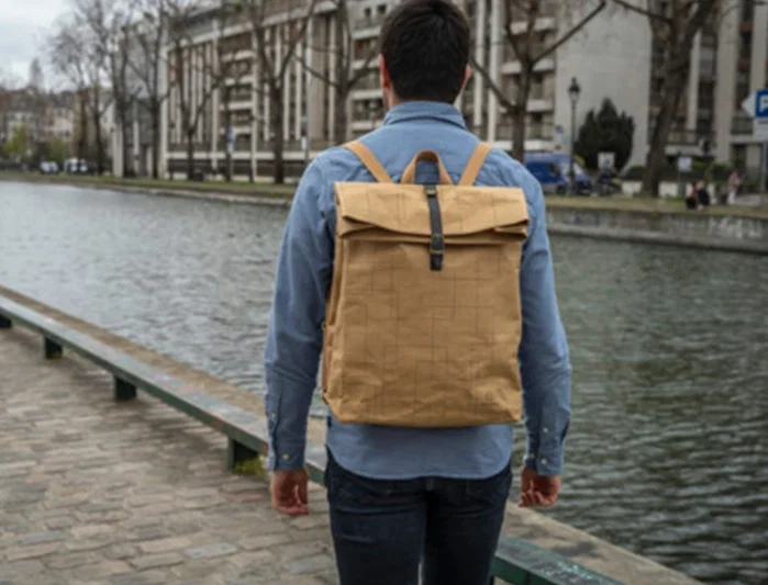 Exacompta Mochila Eterneco Cuero Imitación Vegetal 360x100x450 mm Exacompta Mochila Eterneco Cuero Imitación Vegetal 360x100x450 mm