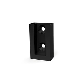 HERRAJES ALK Soporte Tubo Lateral Eco 30-12 Acabado Negro Disponible En Plata Mate, Mocca, Blanco Y Grafito