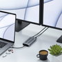 Satechi Multiport MX Adapter USB-C para Mac M1 con Dual HDMI 4K, PD 100W y LAN Gigabit