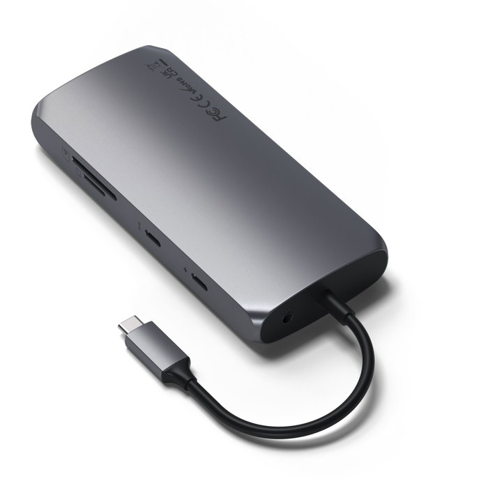 Satechi Multiport MX Adapter USB-C para Mac M1 con Dual HDMI 4K, PD 100W y LAN Gigabit Satechi Multiport MX Adapter USB-C para Mac M1 con Dual HDMI 4K, PD 100W y LAN Gigabit