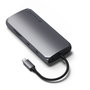 Satechi Multiport MX Adapter USB-C para Mac M1 con Dual HDMI 4K, PD 100W y LAN Gigabit