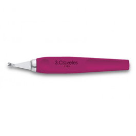 Tres Claveles Cortacutículas Color Rosa 10 cm