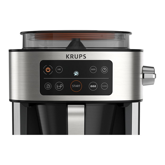 Krups KM 760D Cafetera de filtro Negro y plata 2-10 tazas 1,25 L