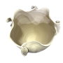 DKD Home Decor Jarrón de Cerámica Blanco Orgánico Artesanal